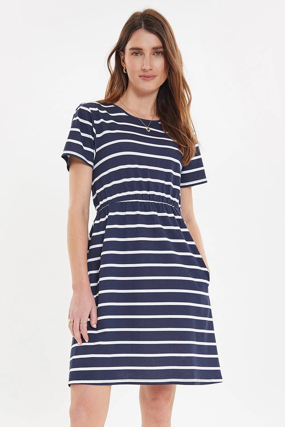 Threadbare Cotton Jersey 'Minogue' Mini Dress With Pockets