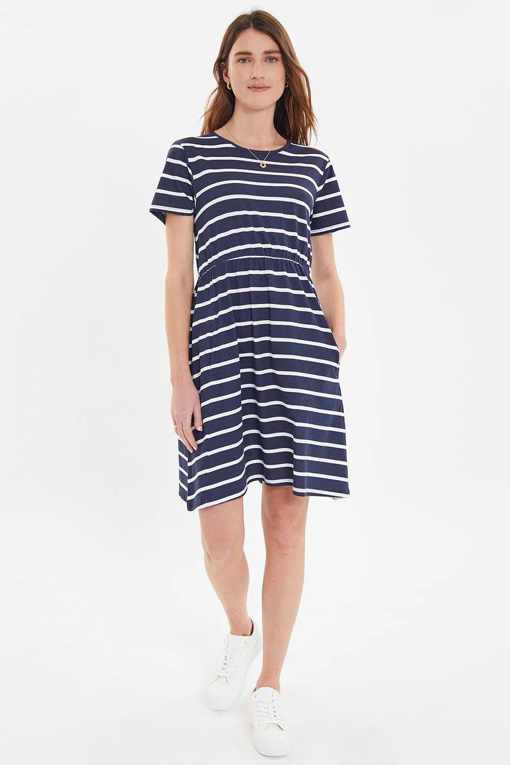 Threadbare Cotton Jersey 'Minogue' Mini Dress With Pockets