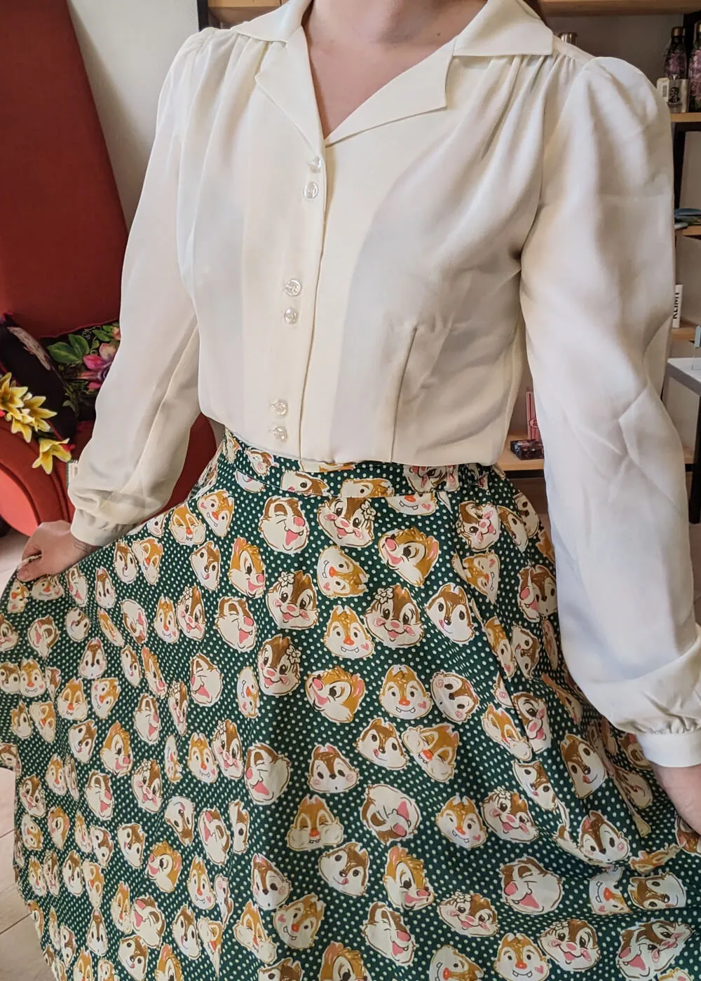 Vintage Swing Skirt in Green