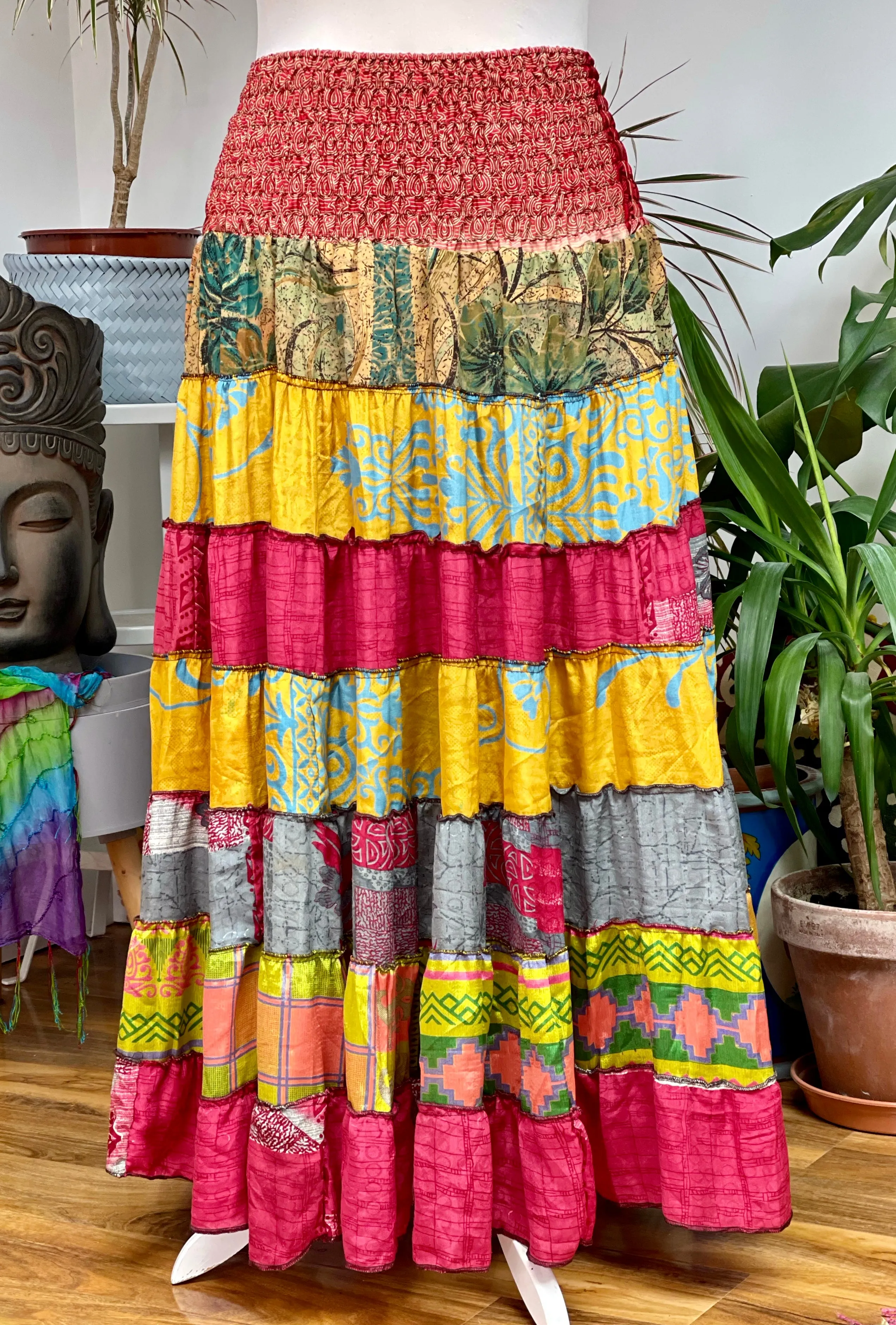 MAXI RUFFLE SKIRT (238) named STUNNING SHANGRI LA