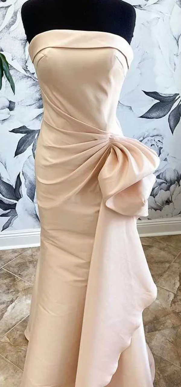 Satin Long Bridesmaid Dresses, BG755