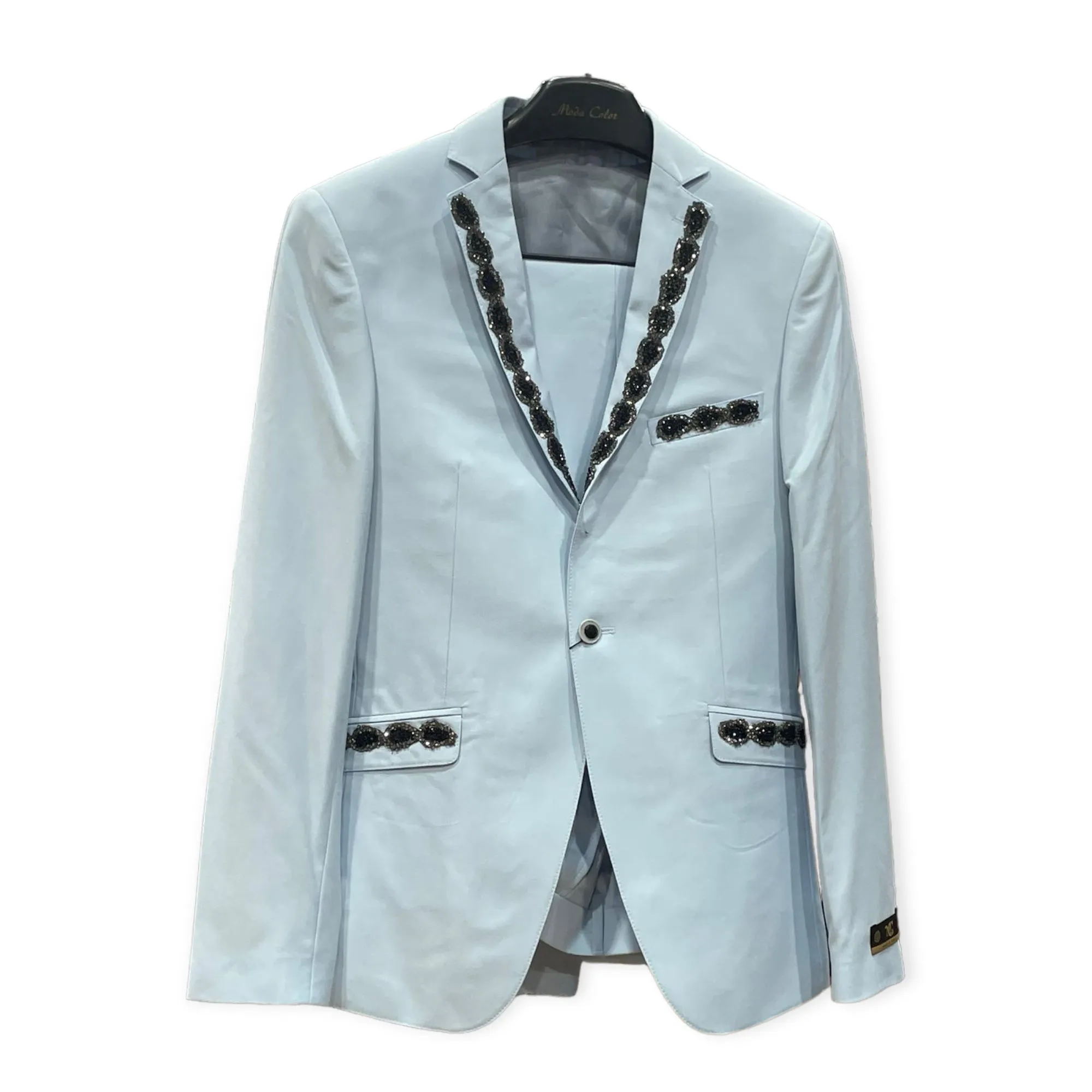 Embellished 3pc Tuxedo in MODA COLOR