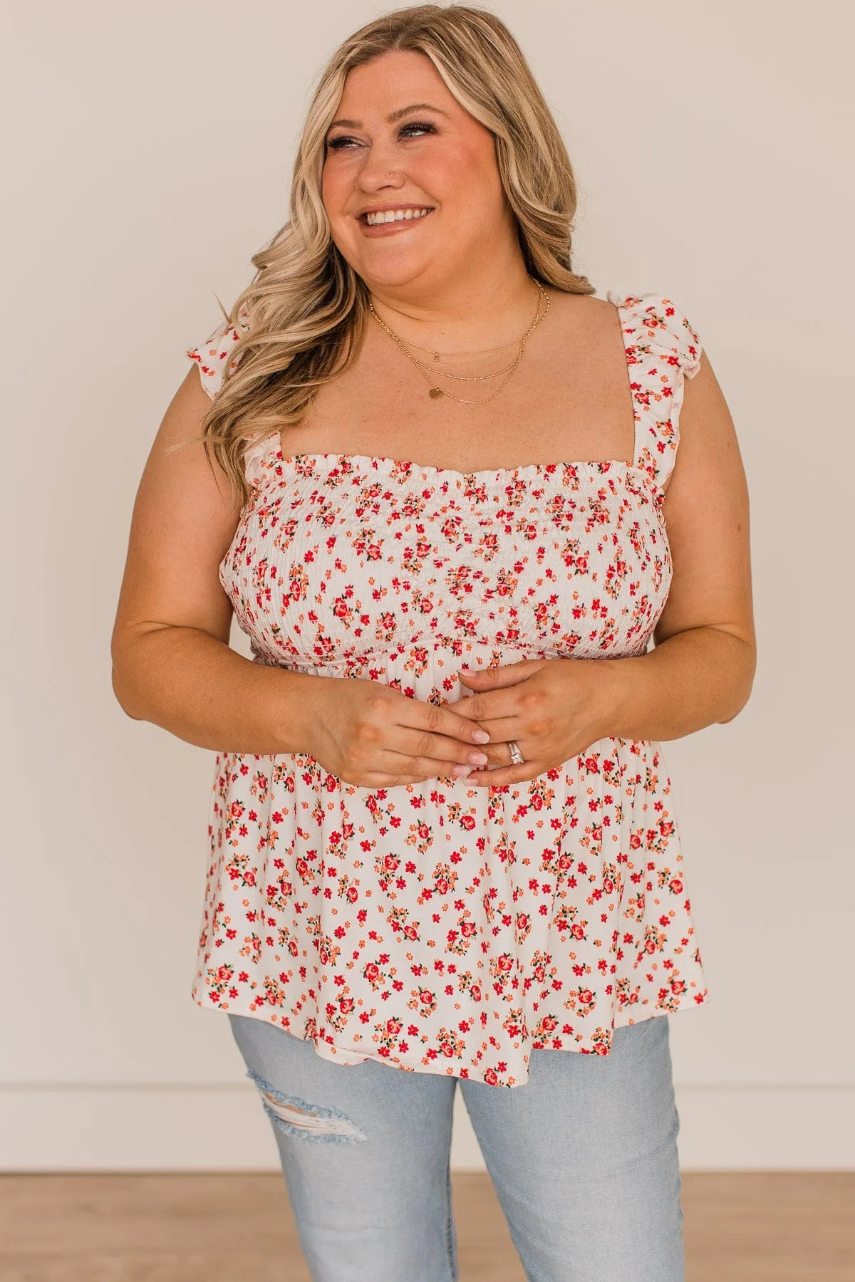 floral-tank-top-ivory-red