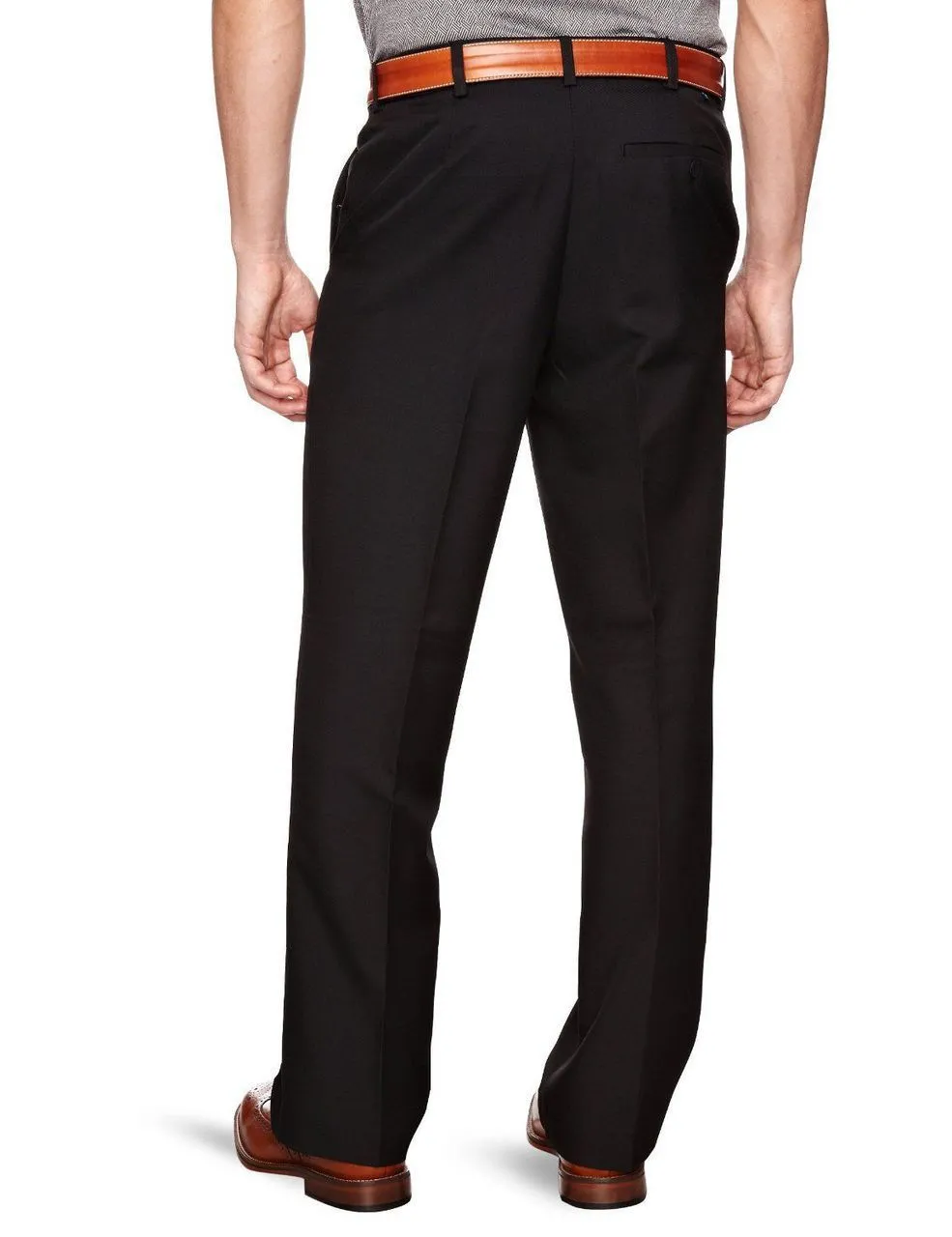 Black Flexi Waist Trousers by Farah