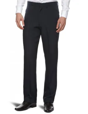 Farah Navy Hopsack Weave Trousers