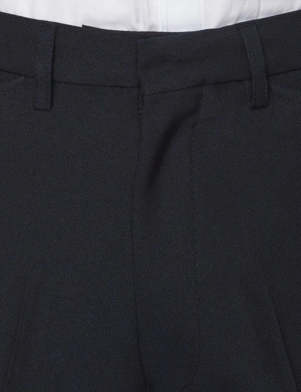 Farah Navy Hopsack Weave Trousers