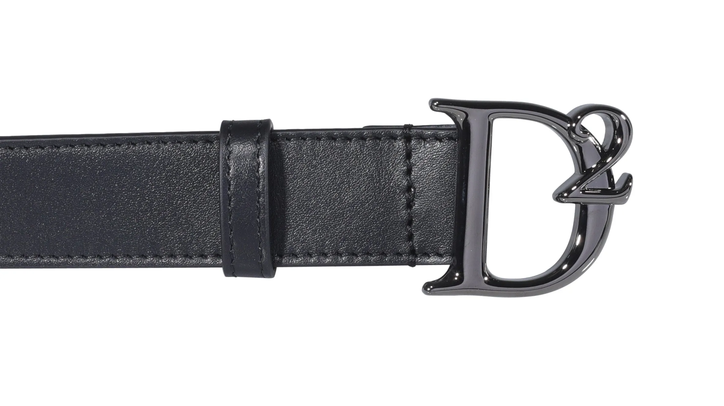 Broad Textured Metal Buckle Belt