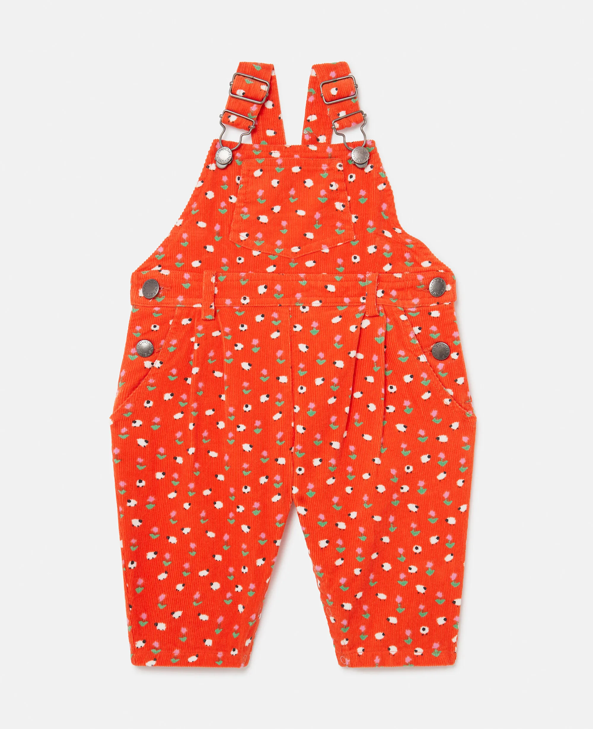 Floral Pattern Overalls