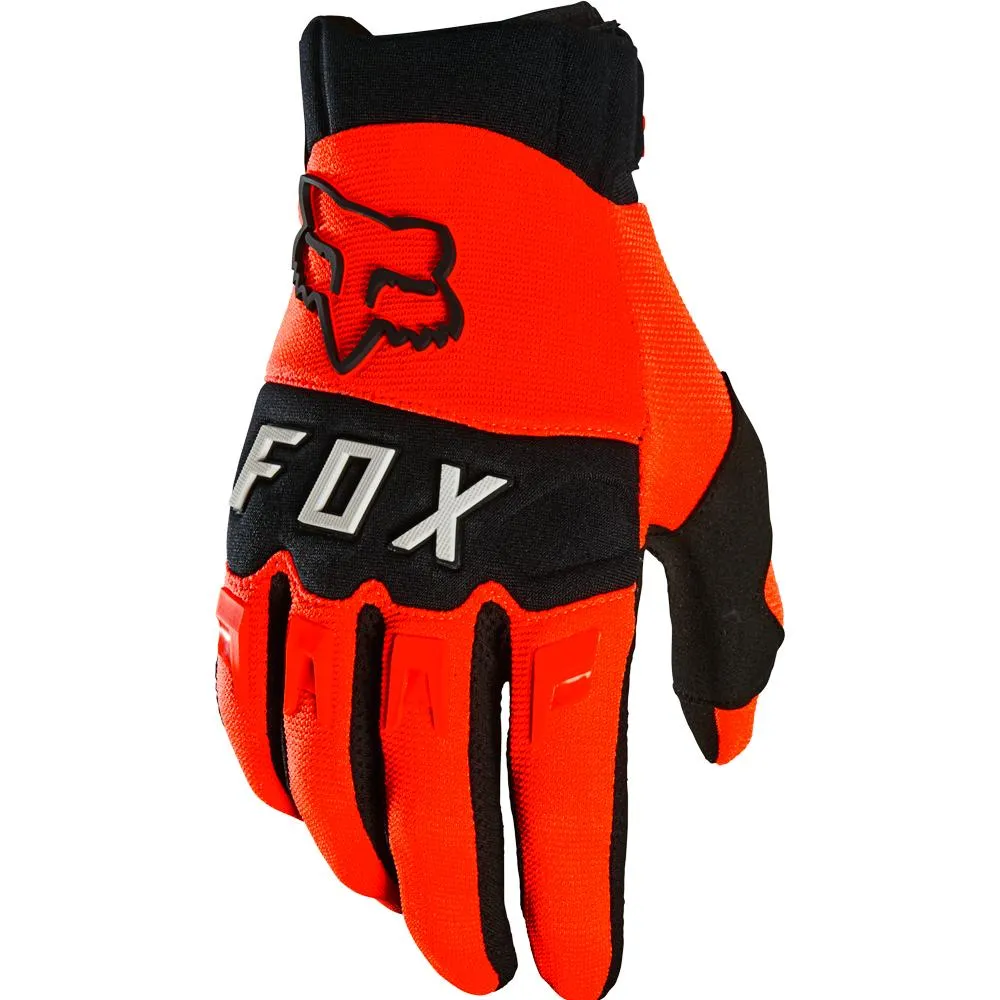 Fox Youth Dirtpaw Orange Gloves for Motocross Riders