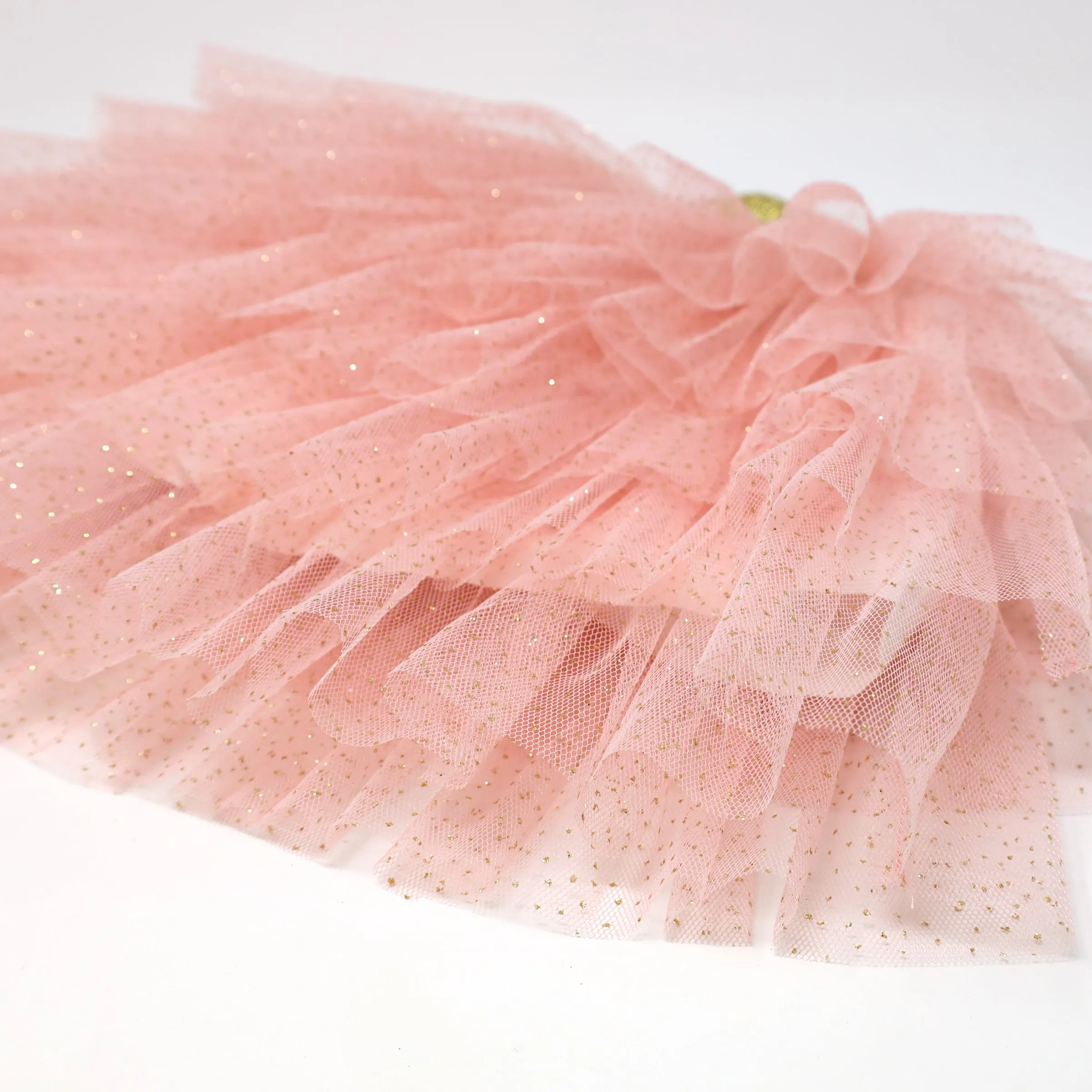 Pale Pink Gold Band Tutu Skirt