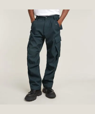 G-Star RAW Men R-3N Regular Straight Cargo Pants Dark Blue Size 34-36