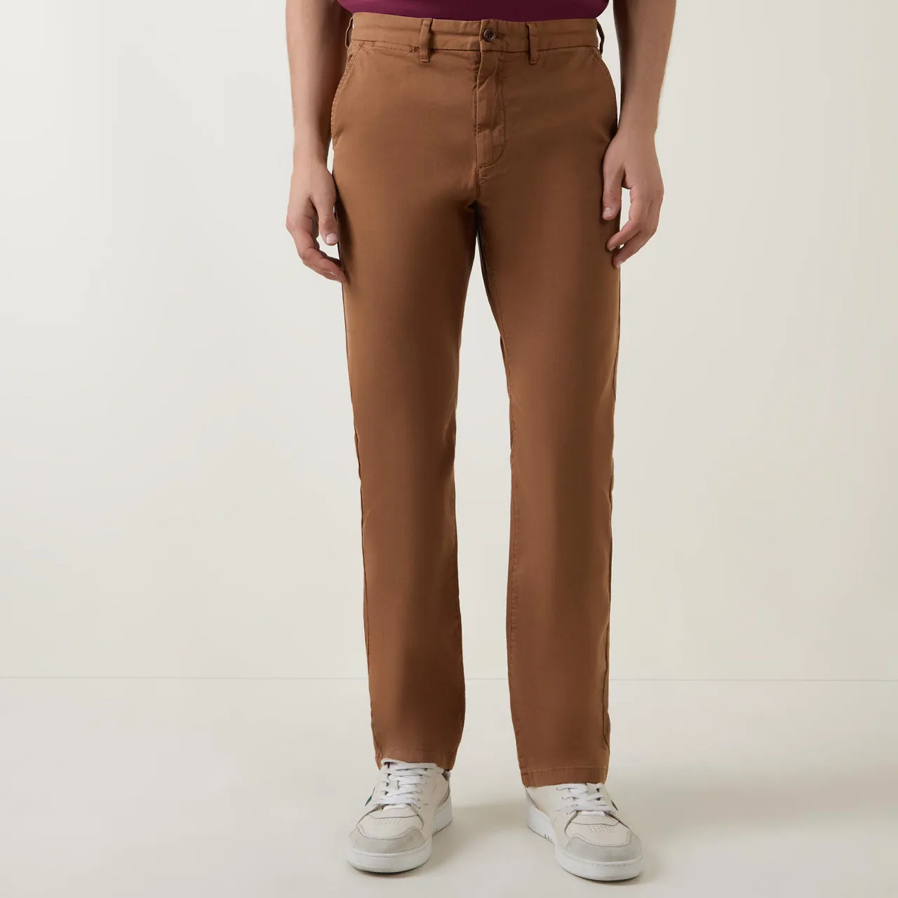 Tan Dobby Structure Leg Chinos by GANT