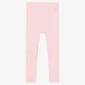 Girls Pale Pink Cotton Leggings