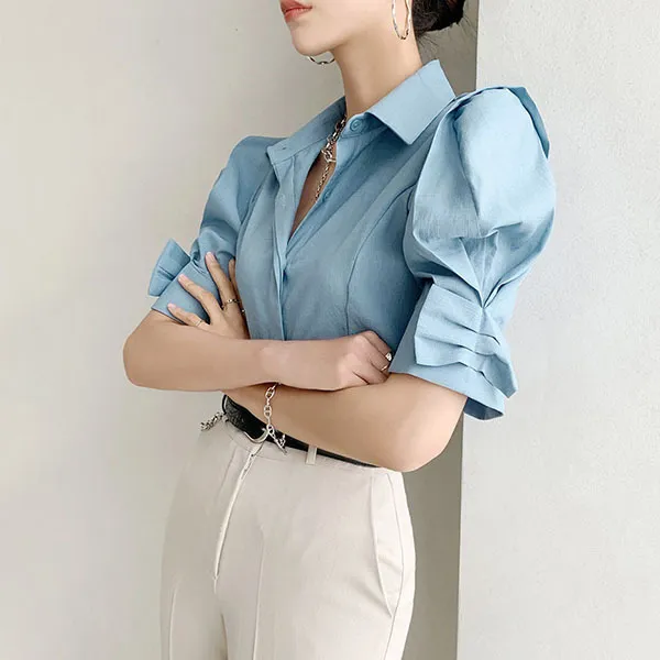 Plain Short Sleeves Casual Office Party Style