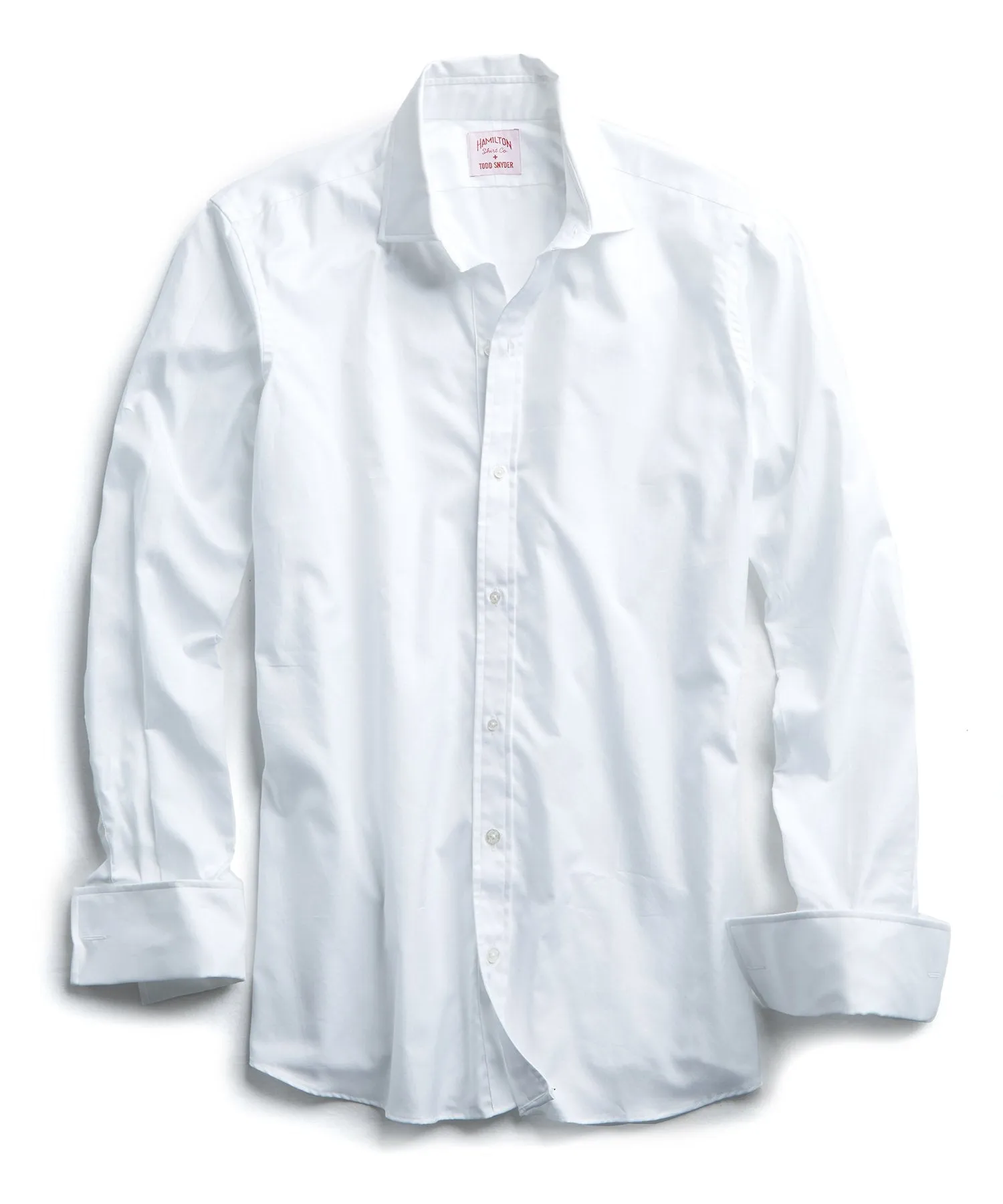 Hamilton Tuxedo Shirt in White with French Cuff, Made in the USA