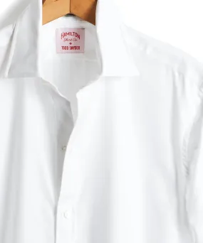 Hamilton Tuxedo Shirt in White with French Cuff, Made in the USA