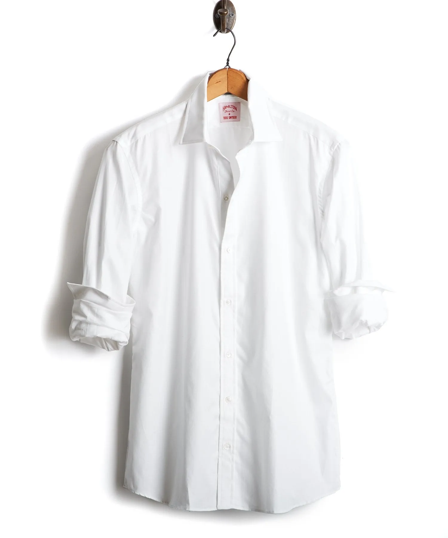 Hamilton Tuxedo Shirt in White with French Cuff, Made in the USA