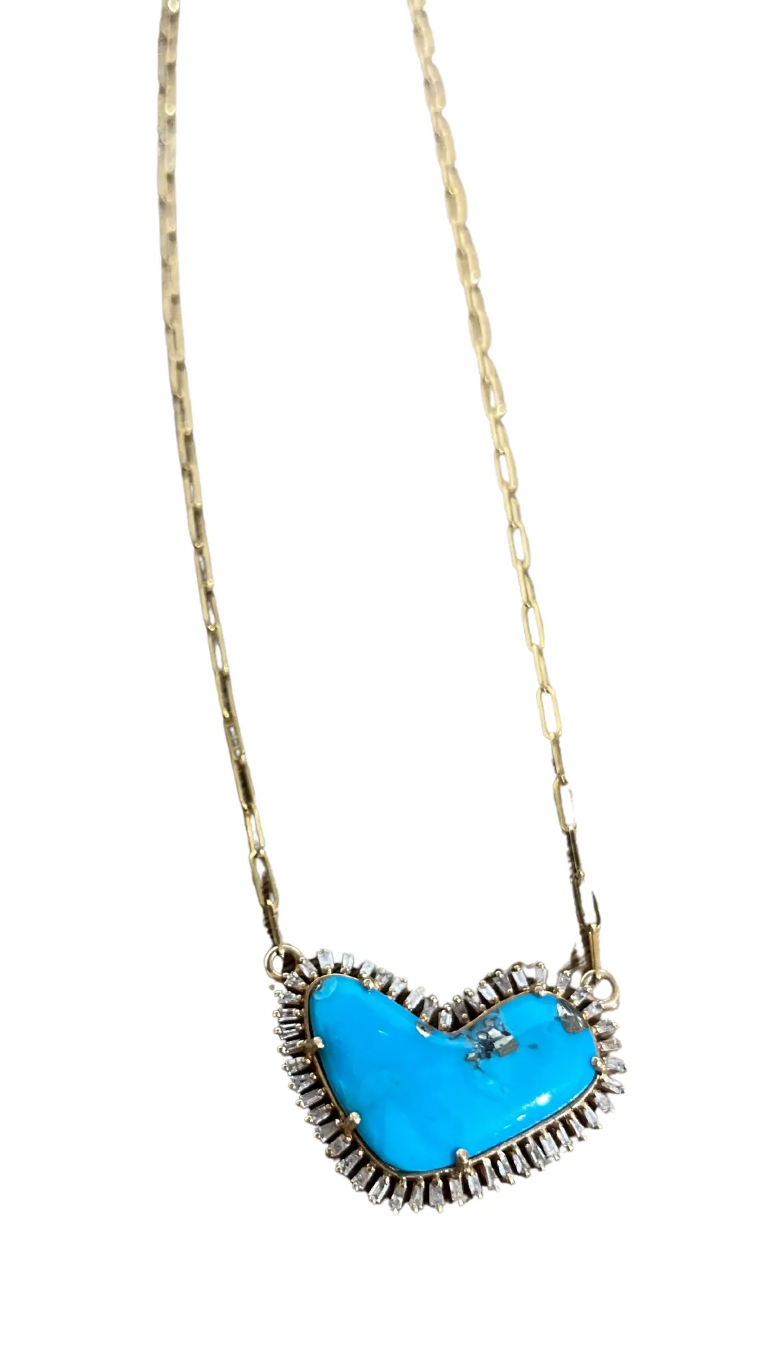 Turquoise Heart Charm