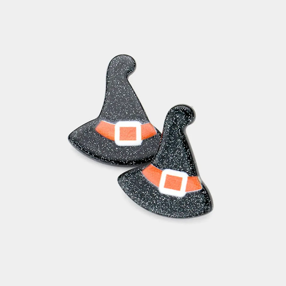 iLLASPARKZ Resin Witch Hat Earrings