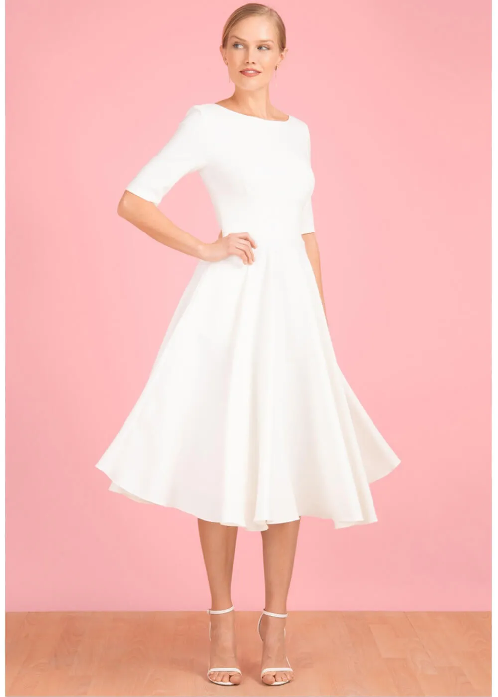 Ivory Hepburn 50's Swing Dress