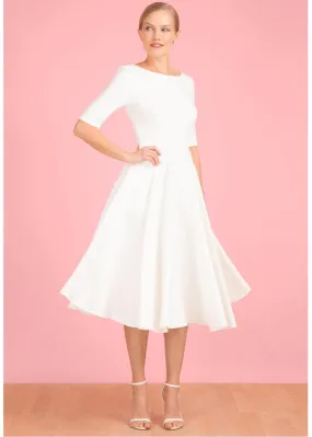 Ivory Hepburn 50's Swing Dress