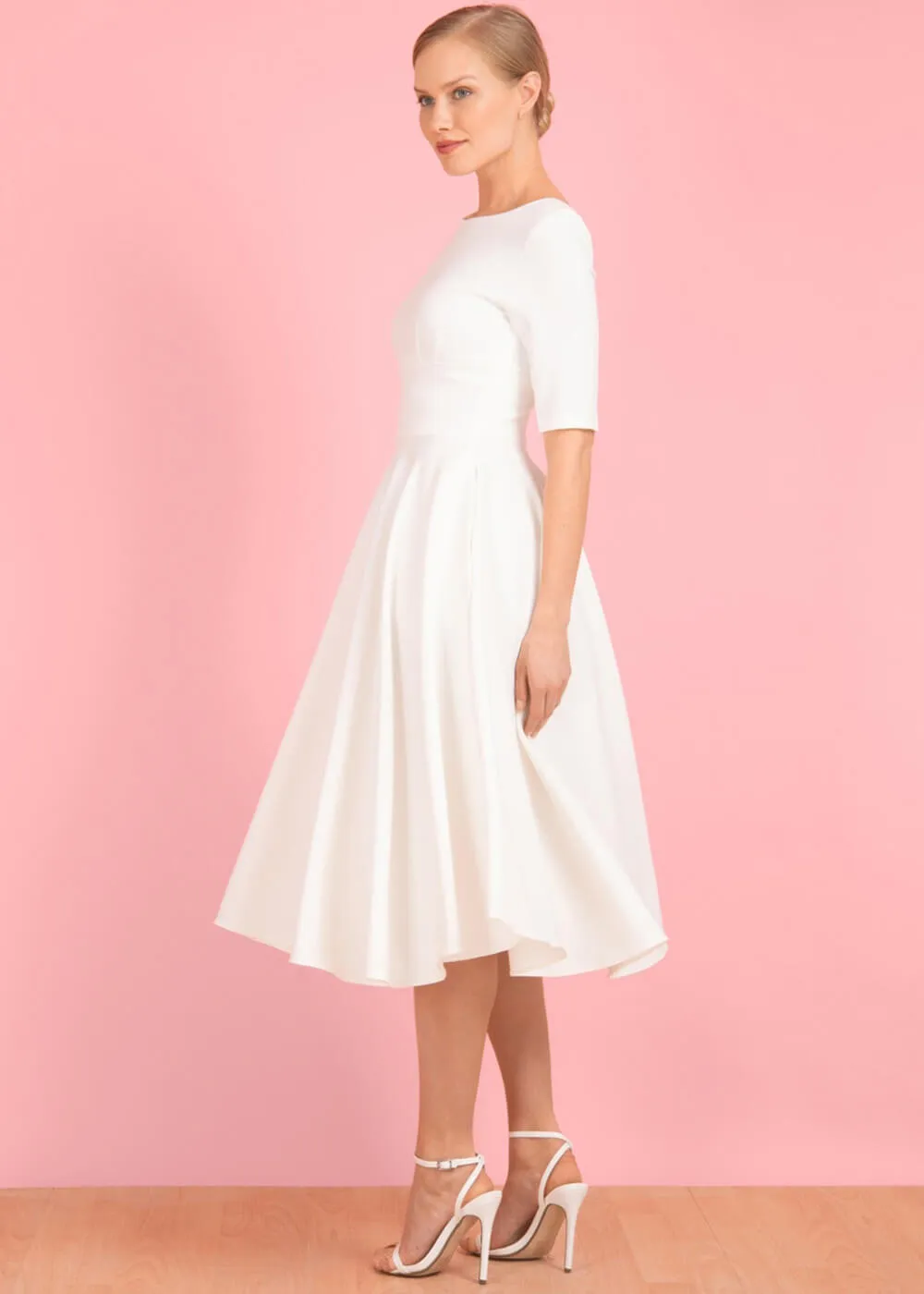 Ivory Hepburn 50's Swing Dress