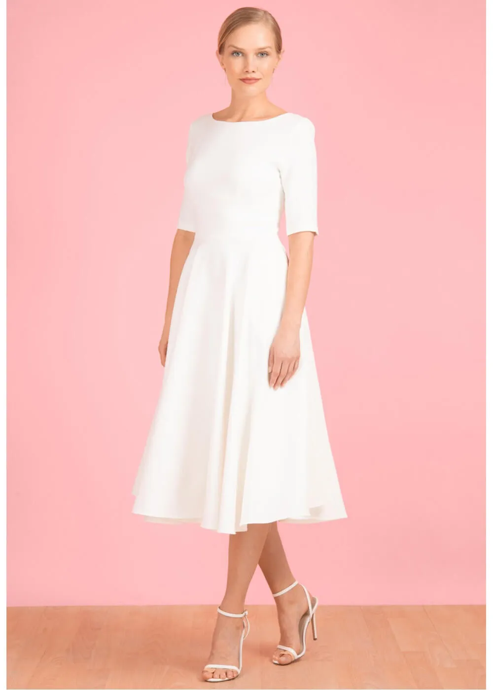 Ivory Hepburn 50's Swing Dress