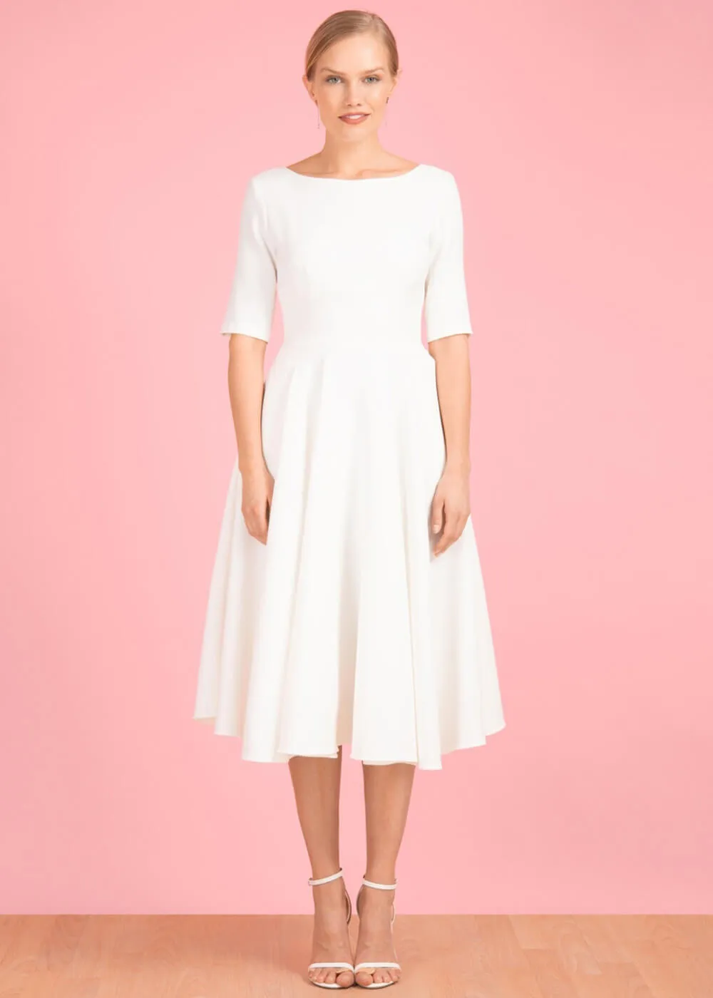 Ivory Hepburn 50's Swing Dress