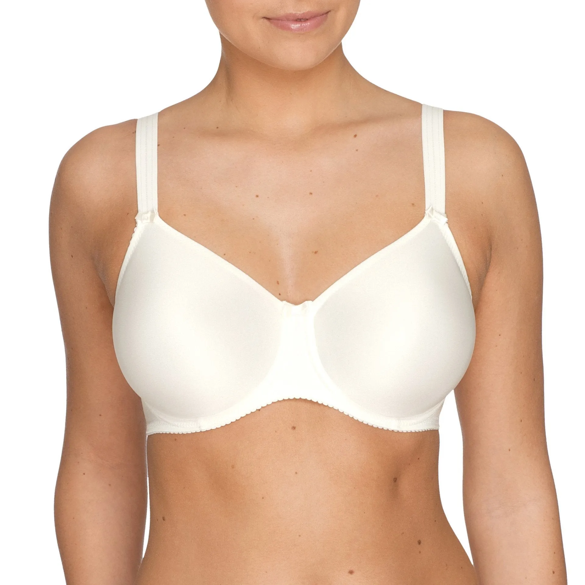 Satin Smooth Classic T-Shirt Ivory Bra B-H