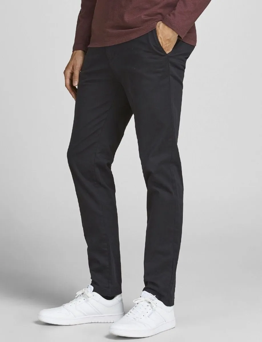 Jack & Jones Slim Fit Chinos in Black