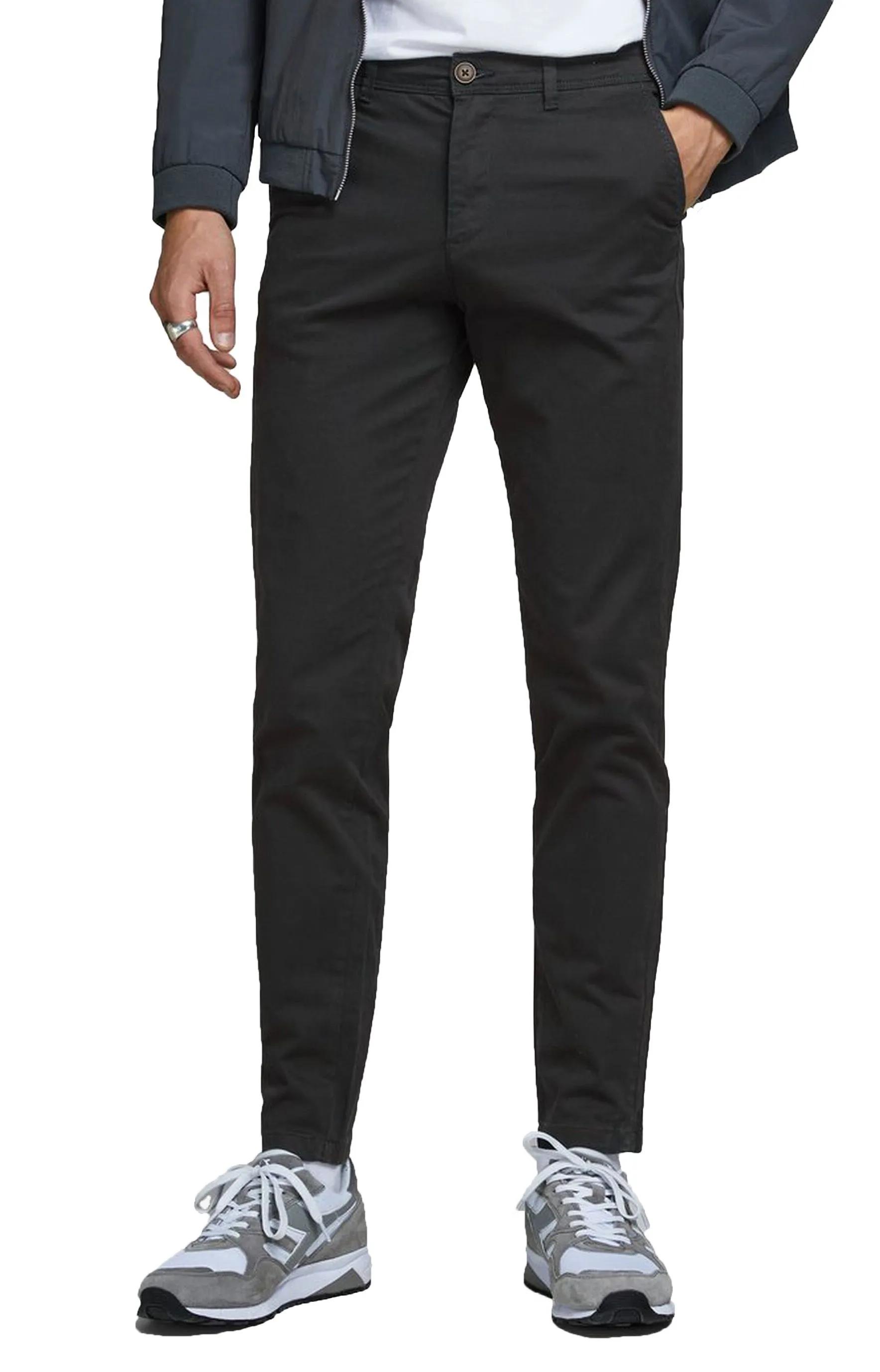 Jack & Jones Slim Fit Chinos in Black