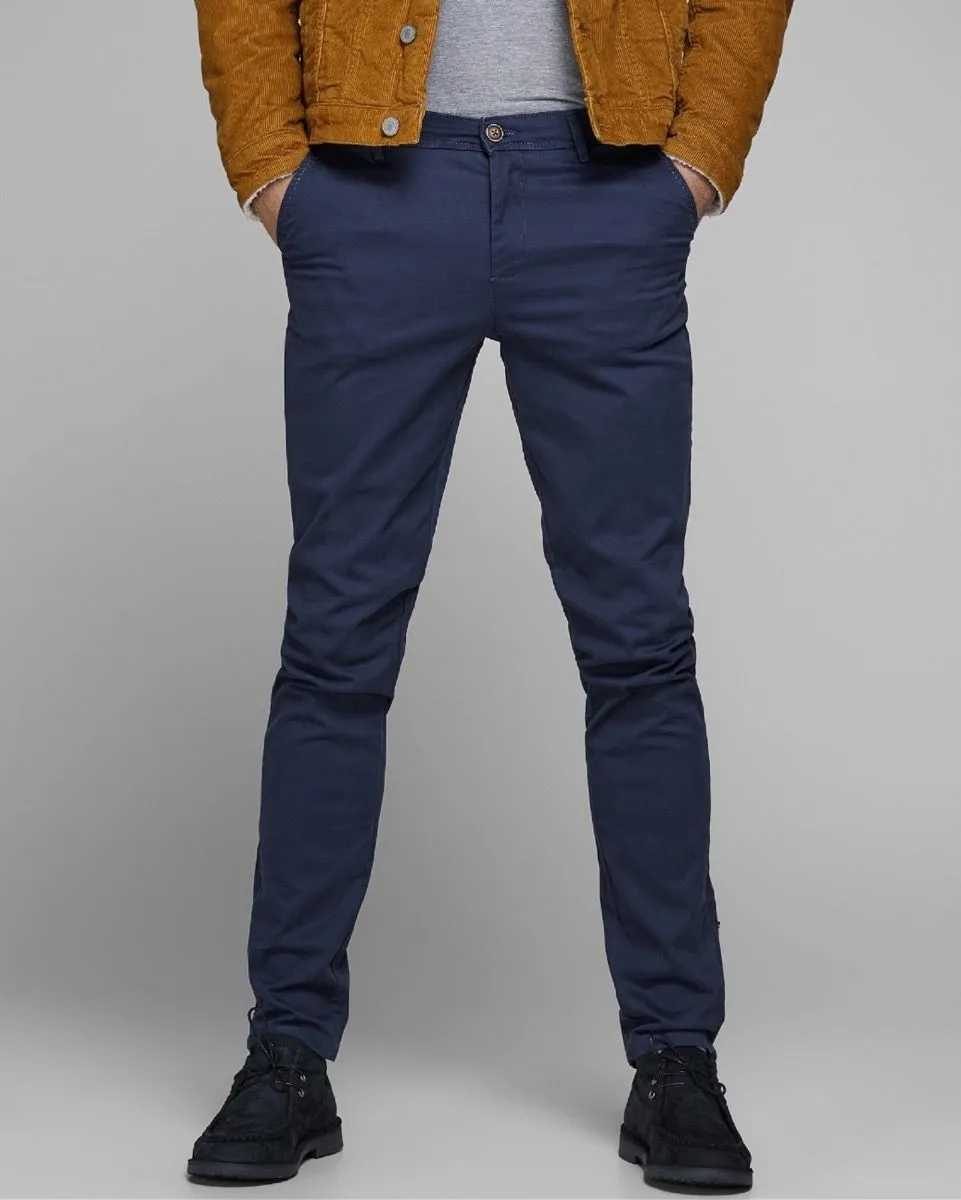 Navy Blazer Slim Chinos by Jack & Jones Marco Bowie