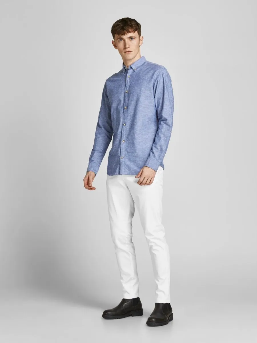 Jack & Jones White Slim Chinos