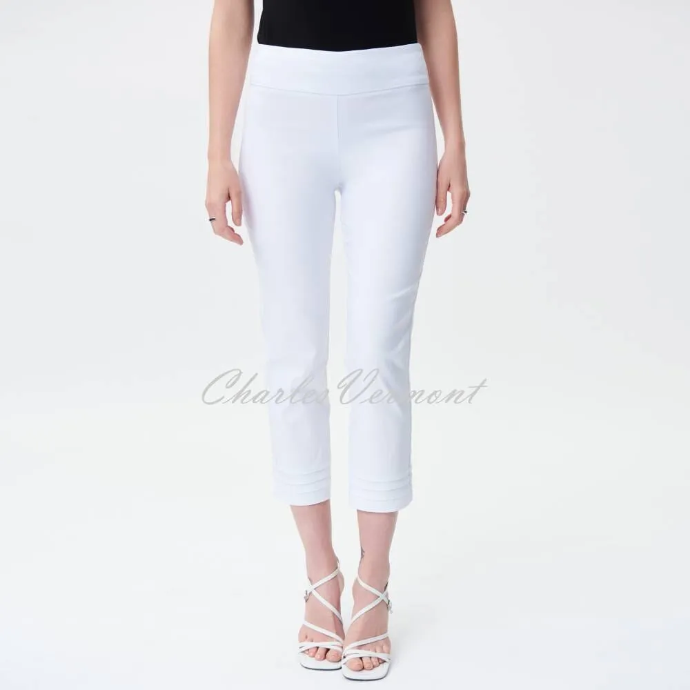 Cropped Trouser with Ankle Detail - Style 231029 (White)