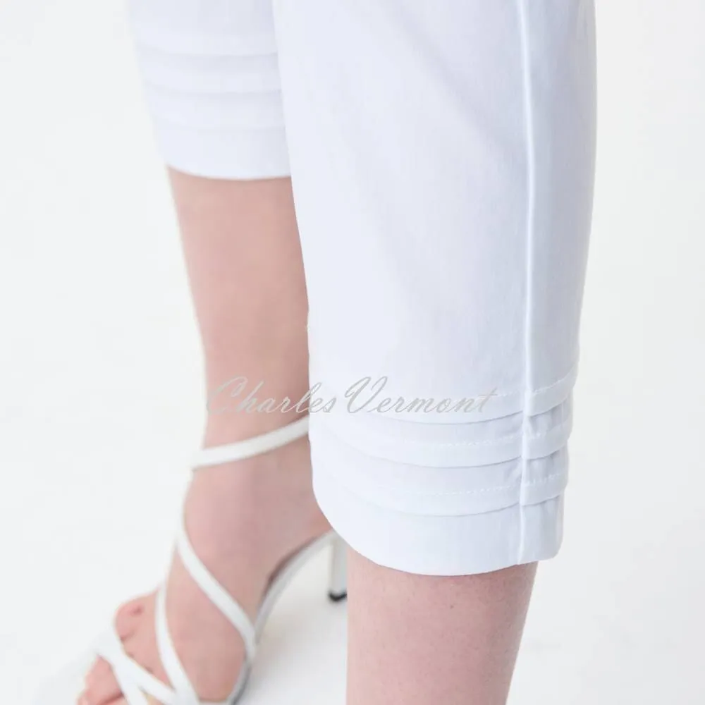 Cropped Trouser with Ankle Detail - Style 231029 (White)