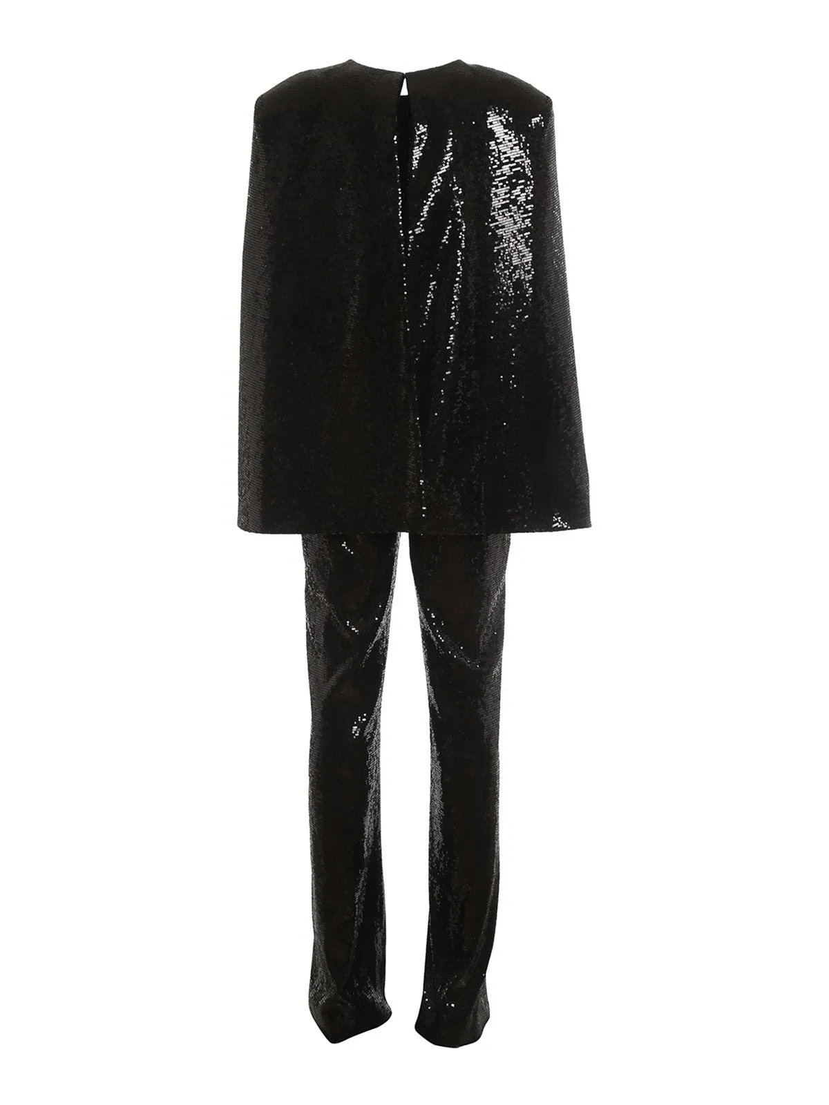 Karl Lagerfeld Detailed Sequin Cape Jumpsuit