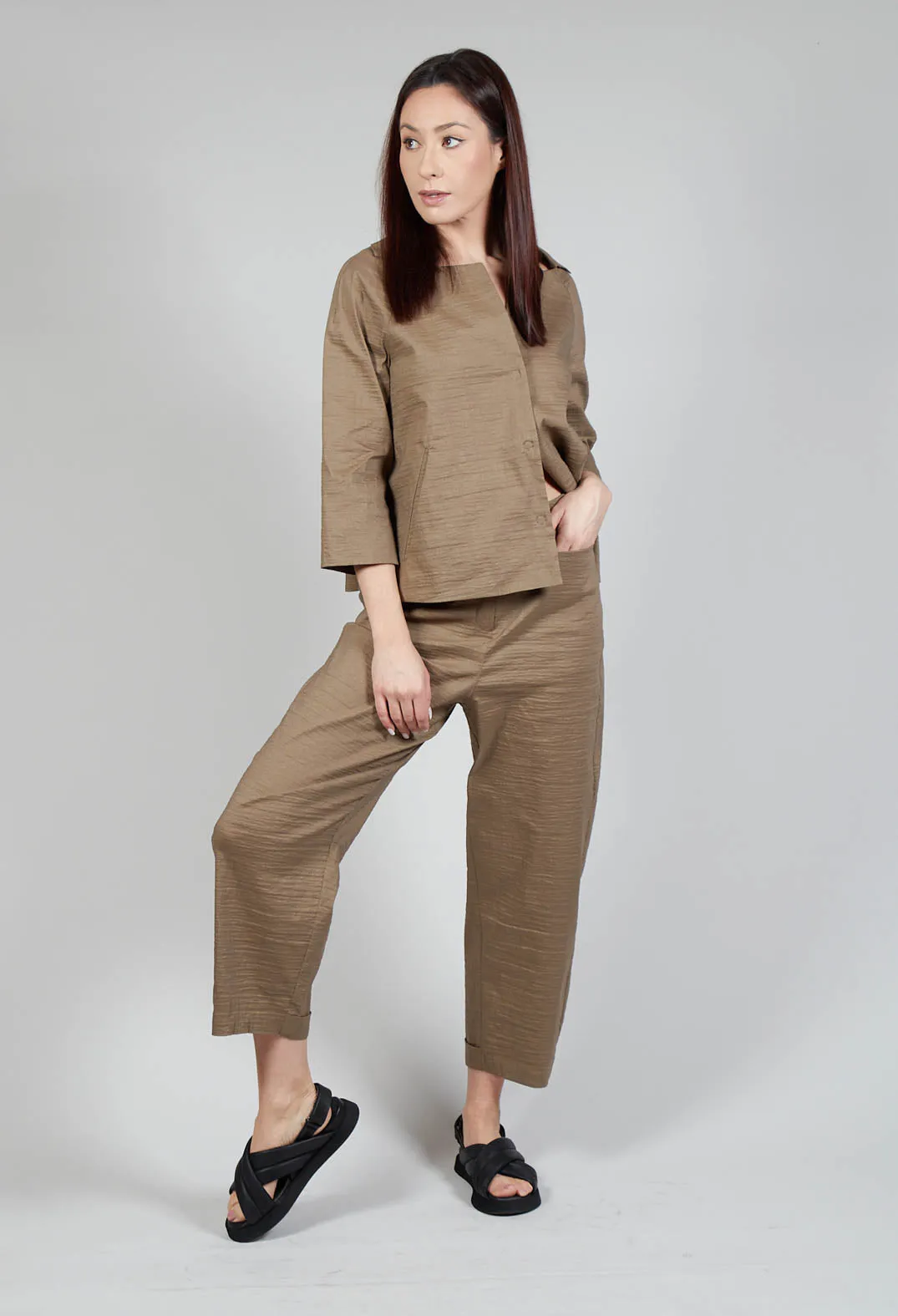 Khaki Alma Trousers