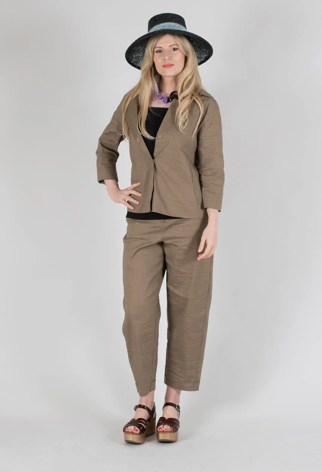 Khaki Alma Trousers