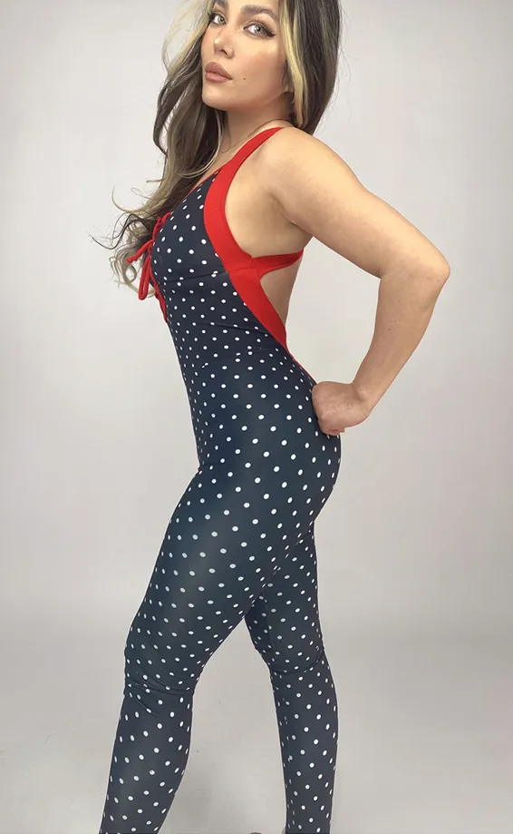 Jumpsuit wild love polka dot