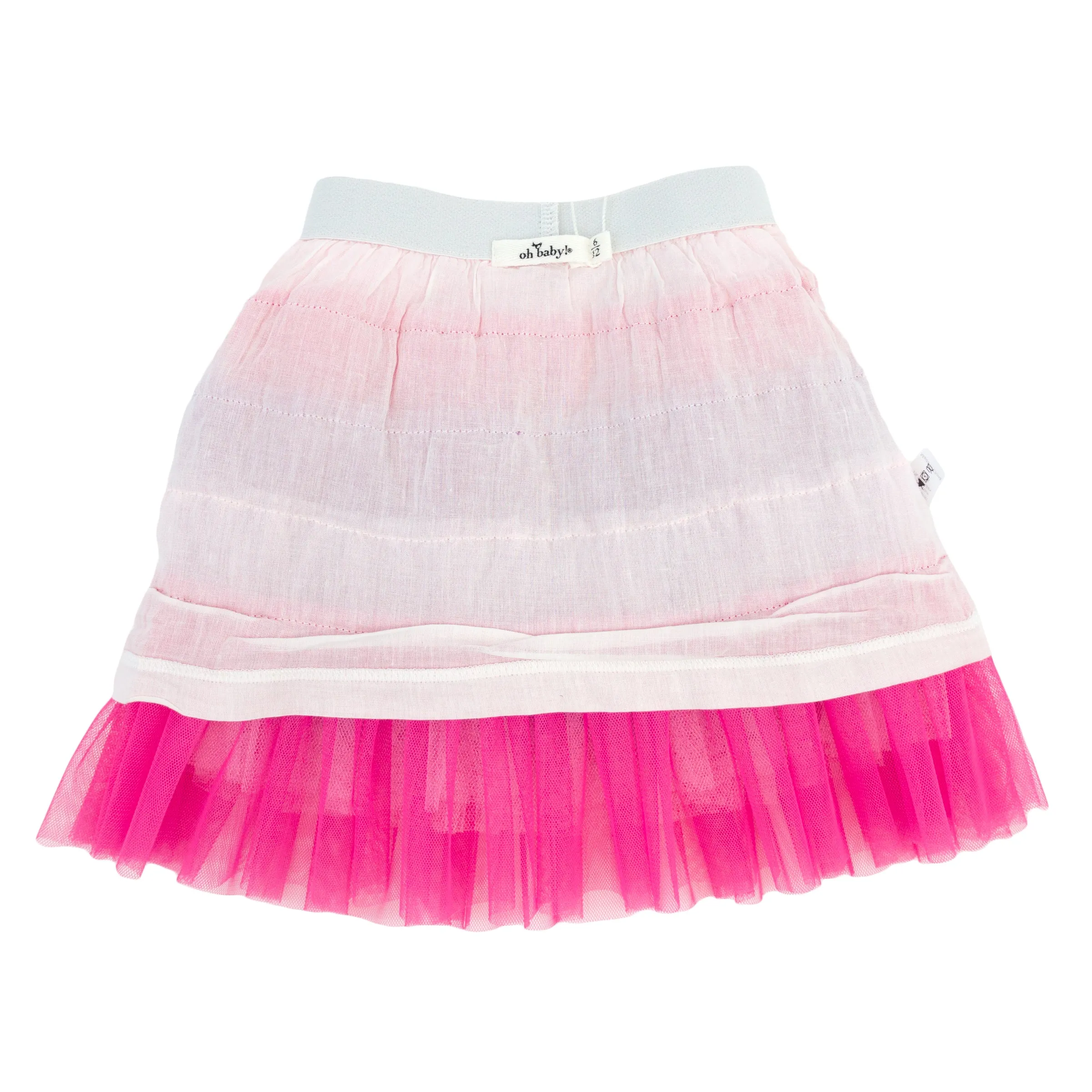 Cotton Candy Ombre Layered Skirt