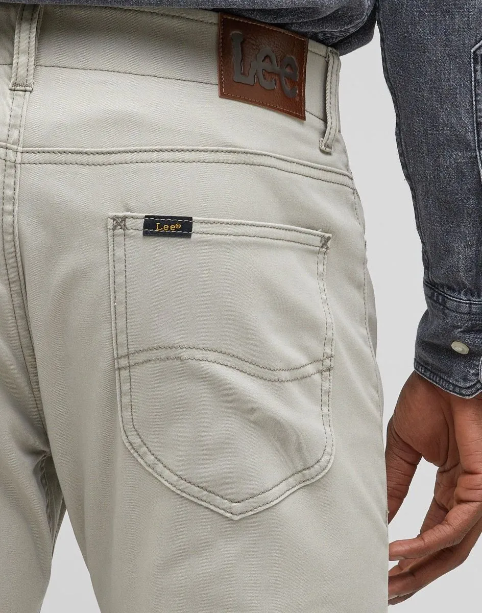 Lee Slim Fit Stretch Jeans in MVP Mushroom Color