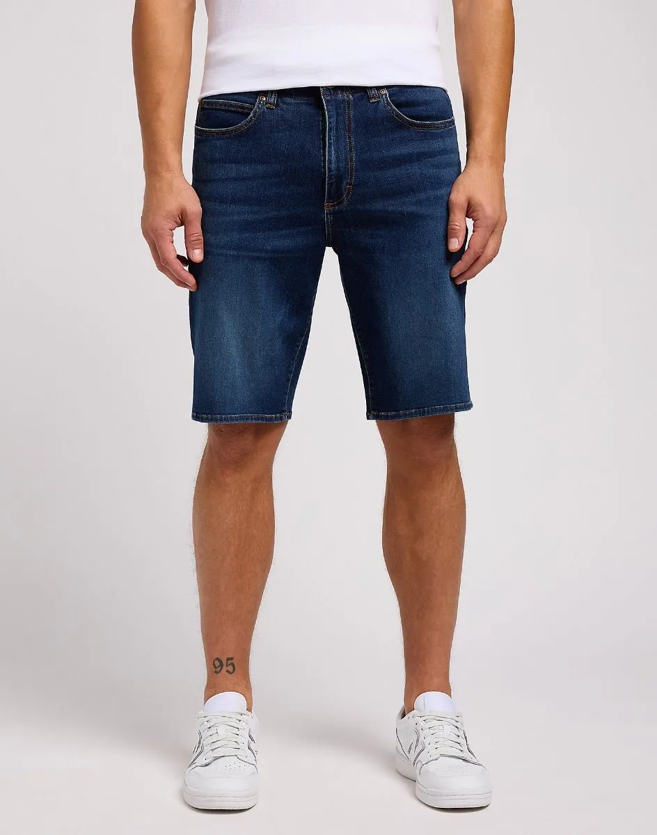 Lee Extreme Motion Stretch Denim Shorts in Dusk