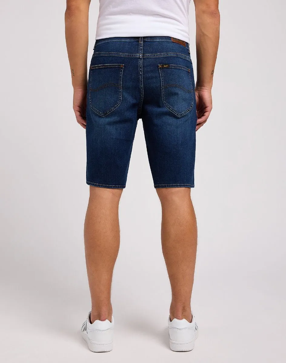 Lee Extreme Motion Stretch Denim Shorts in Dusk