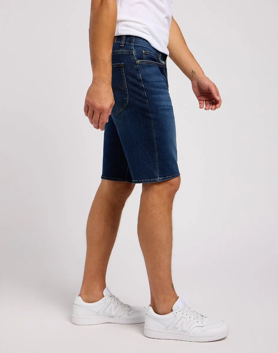 Lee Extreme Motion Stretch Denim Shorts in Dusk