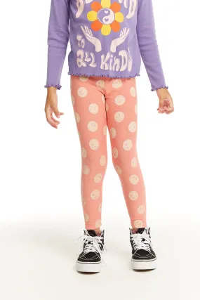 Smiley Leopard Print Leggings