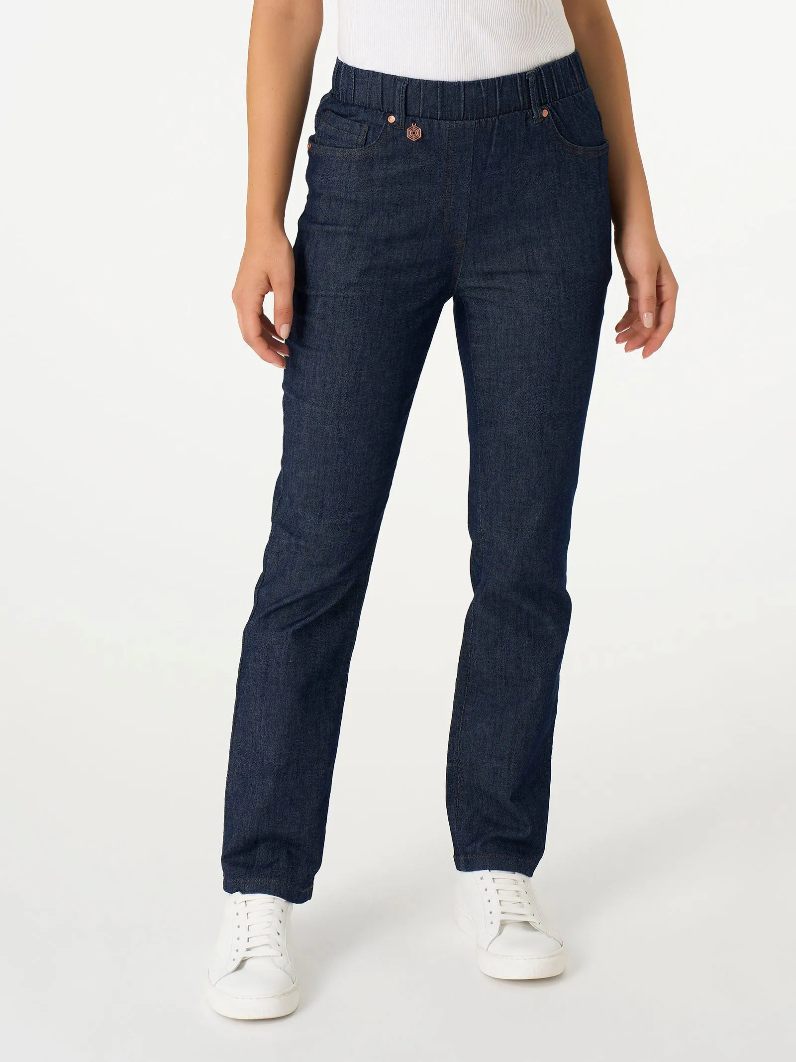 Light Denim Straight Leg Jeans - Delave'