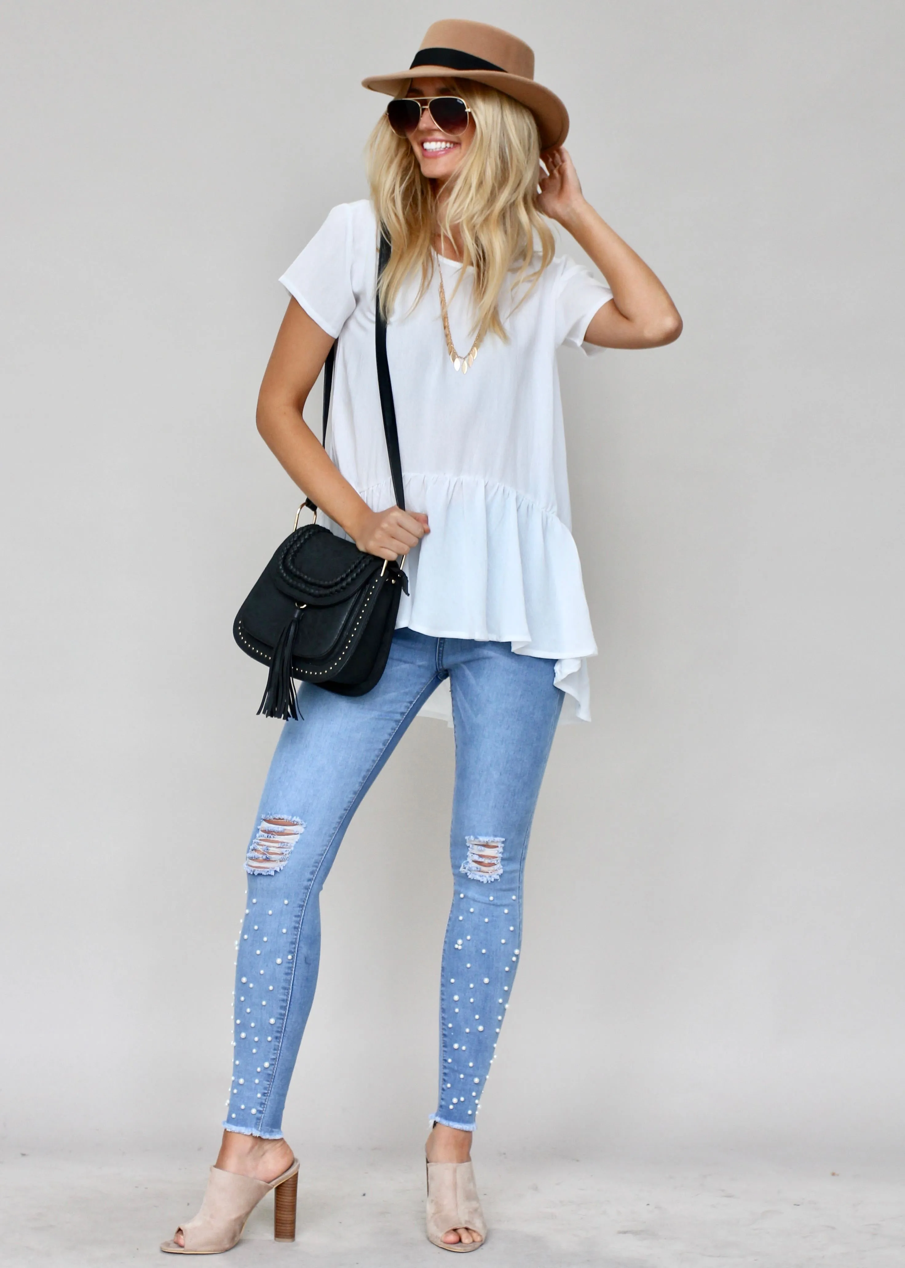 Ivory Linen Tee by Change My Mind