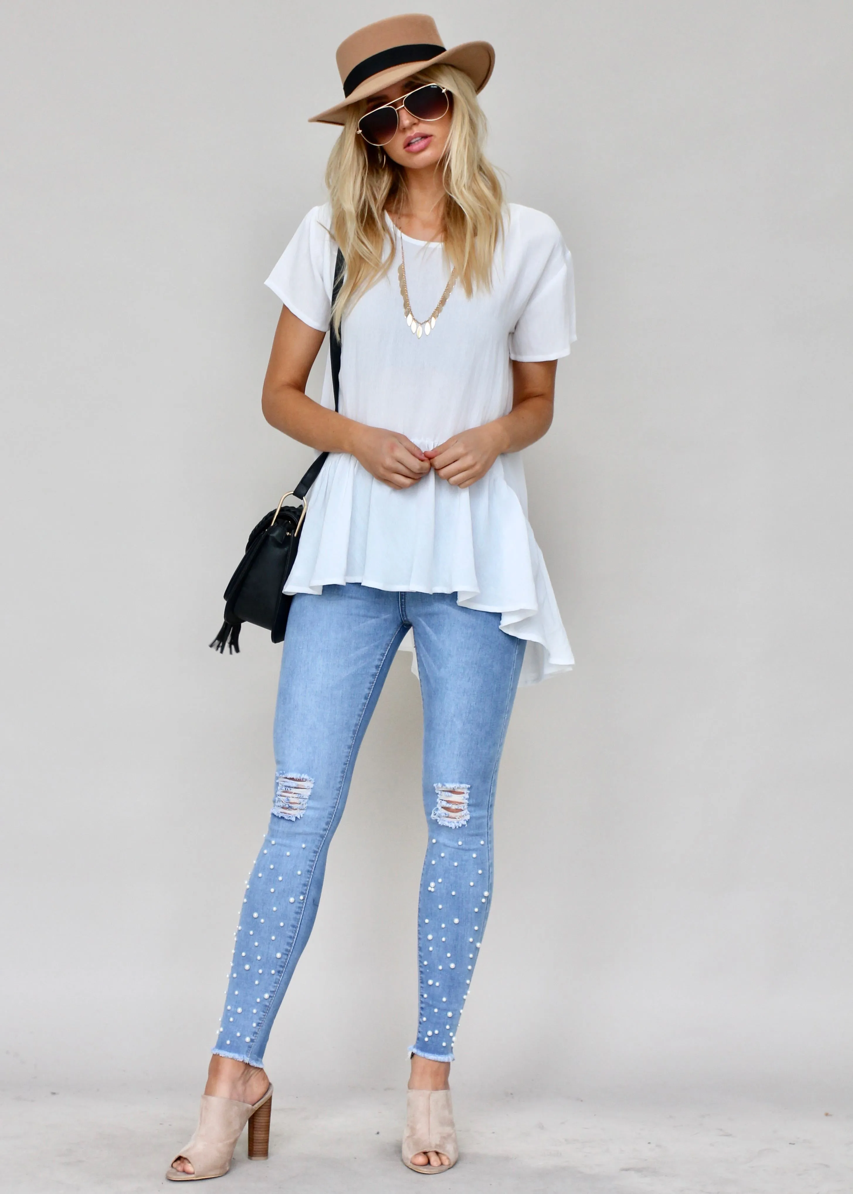 Ivory Linen Tee by Change My Mind