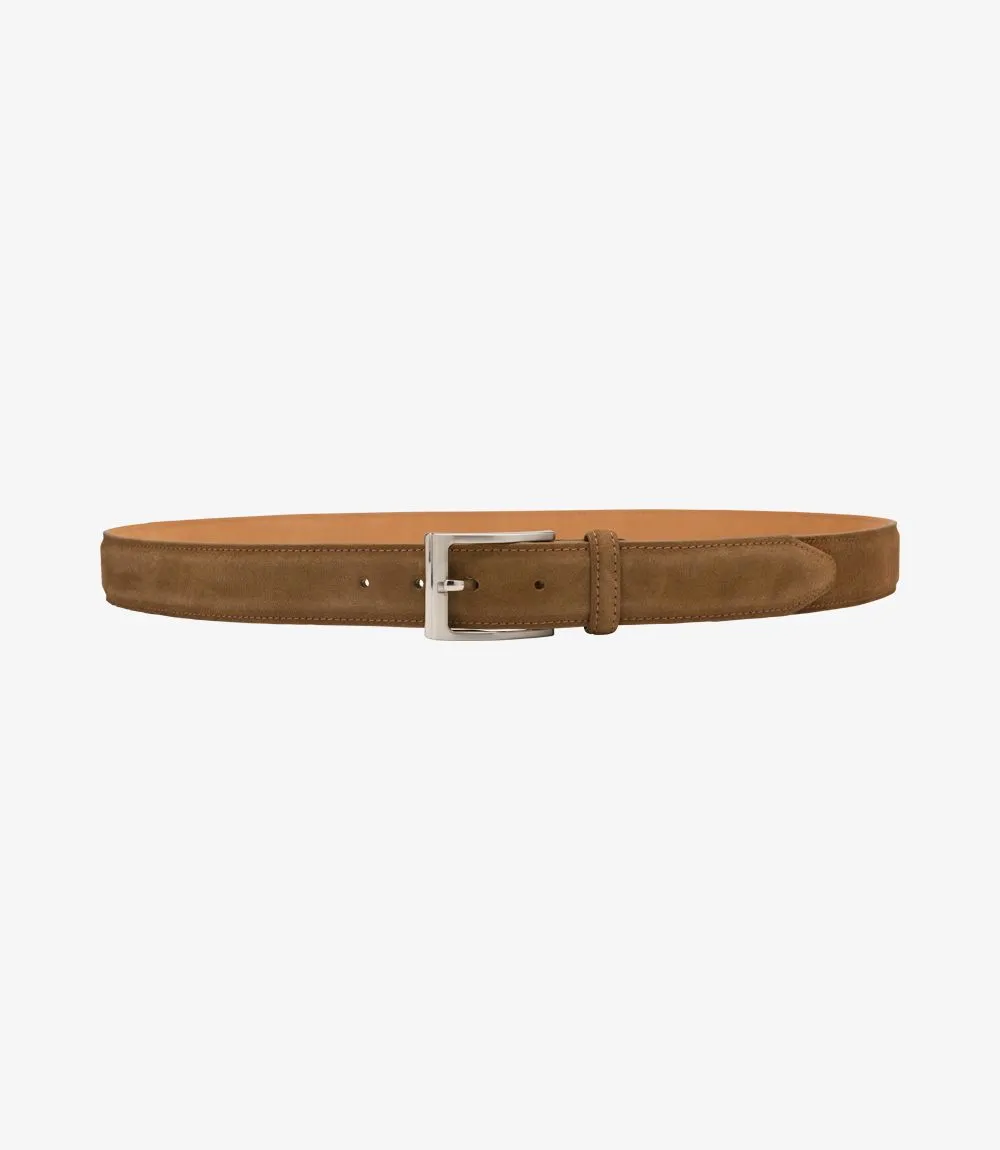 Loake William Tan Suede Leather Belt