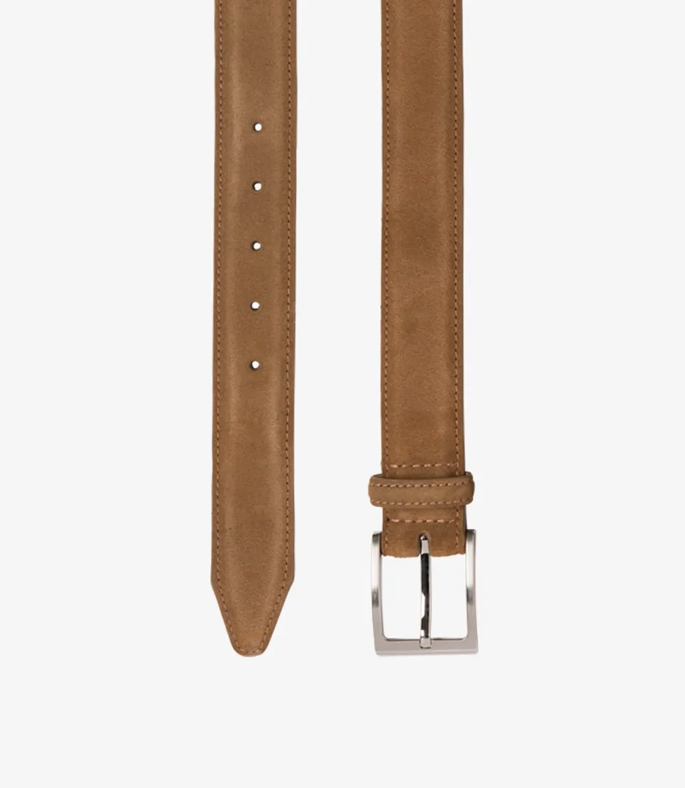 Loake William Tan Suede Leather Belt